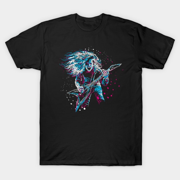 Rock Guitar T-Shirt by letnothingstopyou